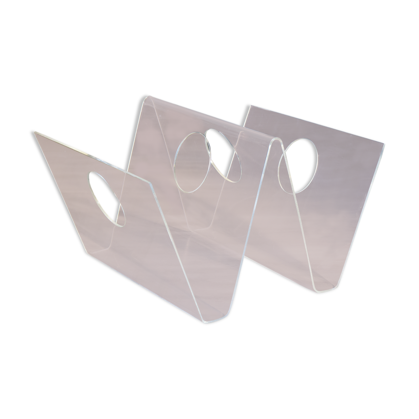 Door review W in Plexiglas 70 's design Michel Dumas