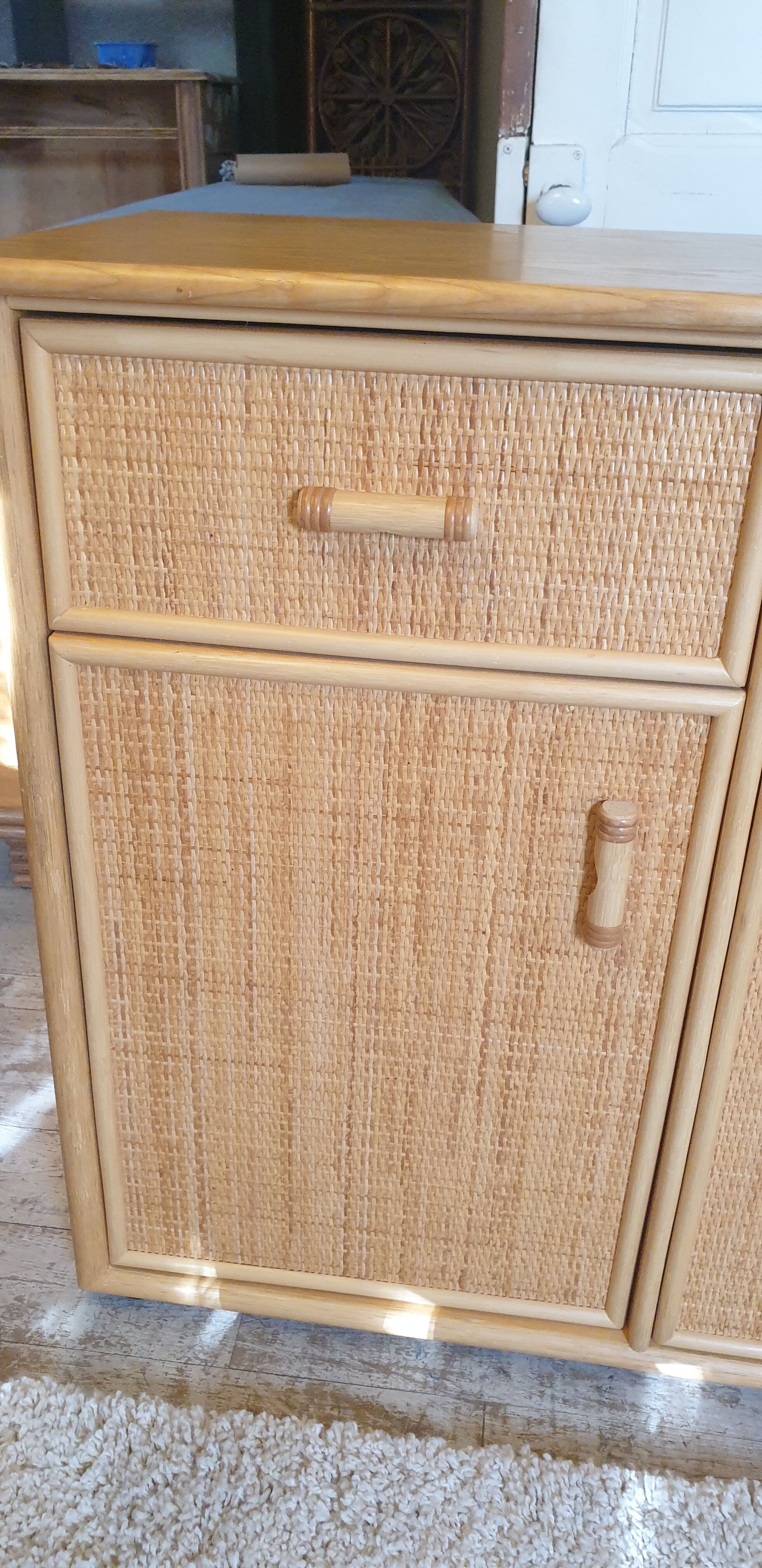 Rattan sideboard