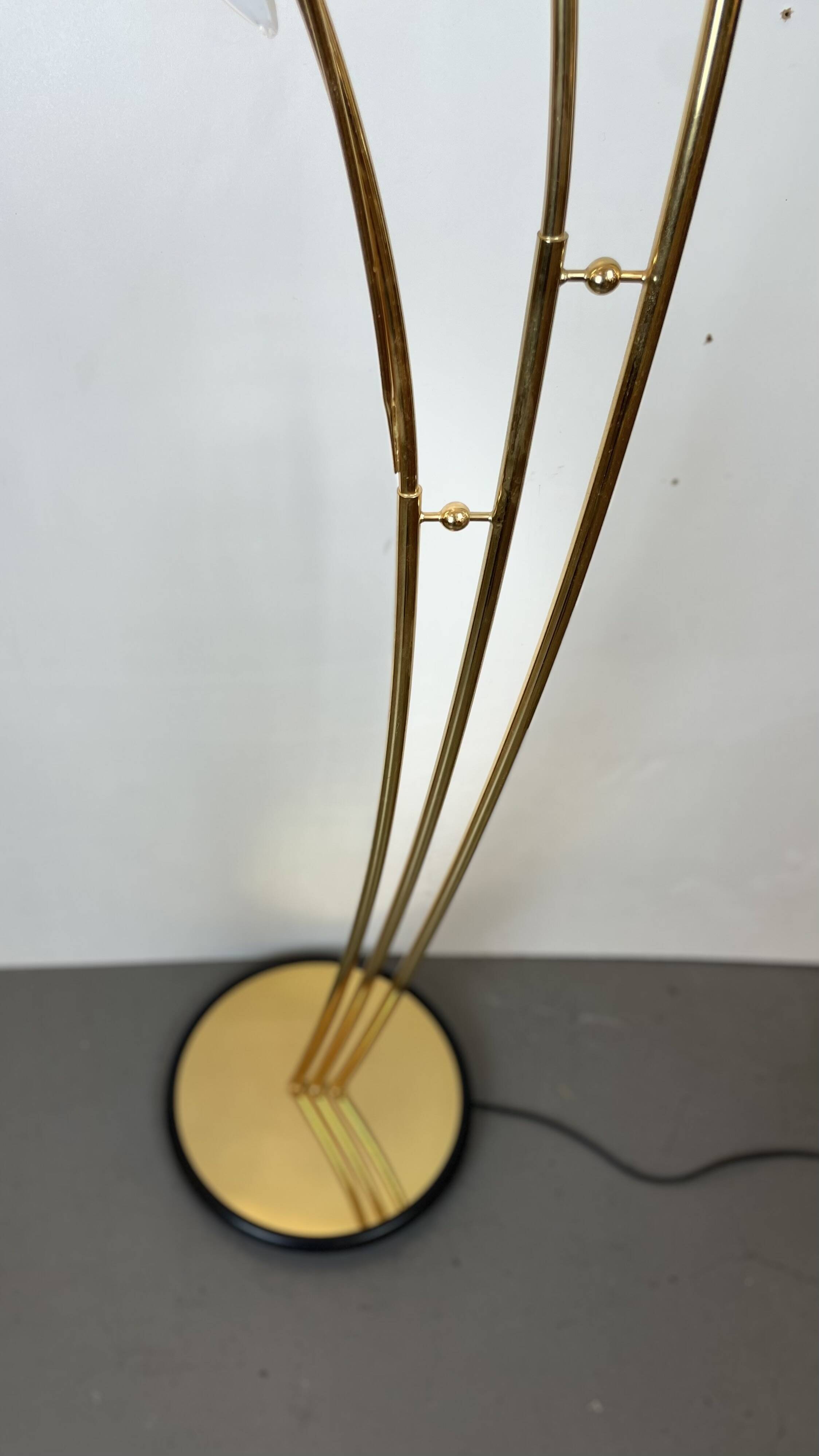 Golden Murano Floor Lamp, 1980s