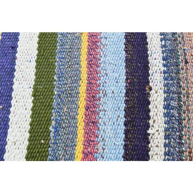 Vintage Turkish Oushak Handmade Wool Cotton Multi Lavender Area Rug 176x238