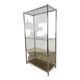 Shelf chrome and smoked glass 70s