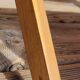Vintage bayadère canvas chaise longue