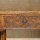 Antique extendable coffee table circa 1880 in solid walnut.