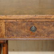 Antique extendable coffee table circa 1880 in solid walnut.
