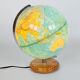 Columbus Duplex illuminated globe on a wooden base, 1980s