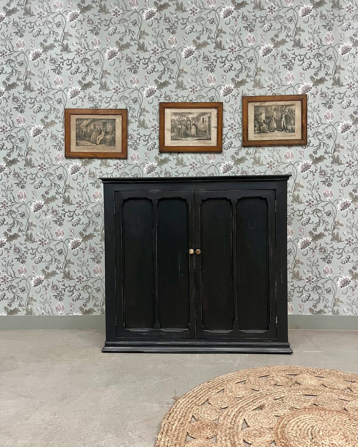 Black patinated Parisian buffet