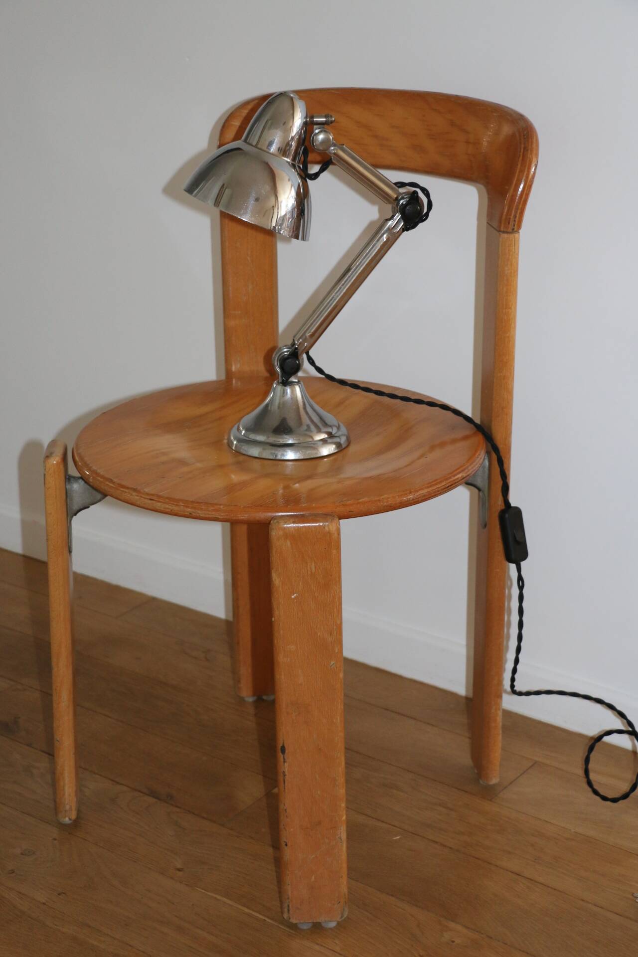 Pair of Super Chrome lamps 1930