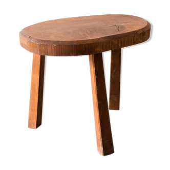 Wooden tripod stool