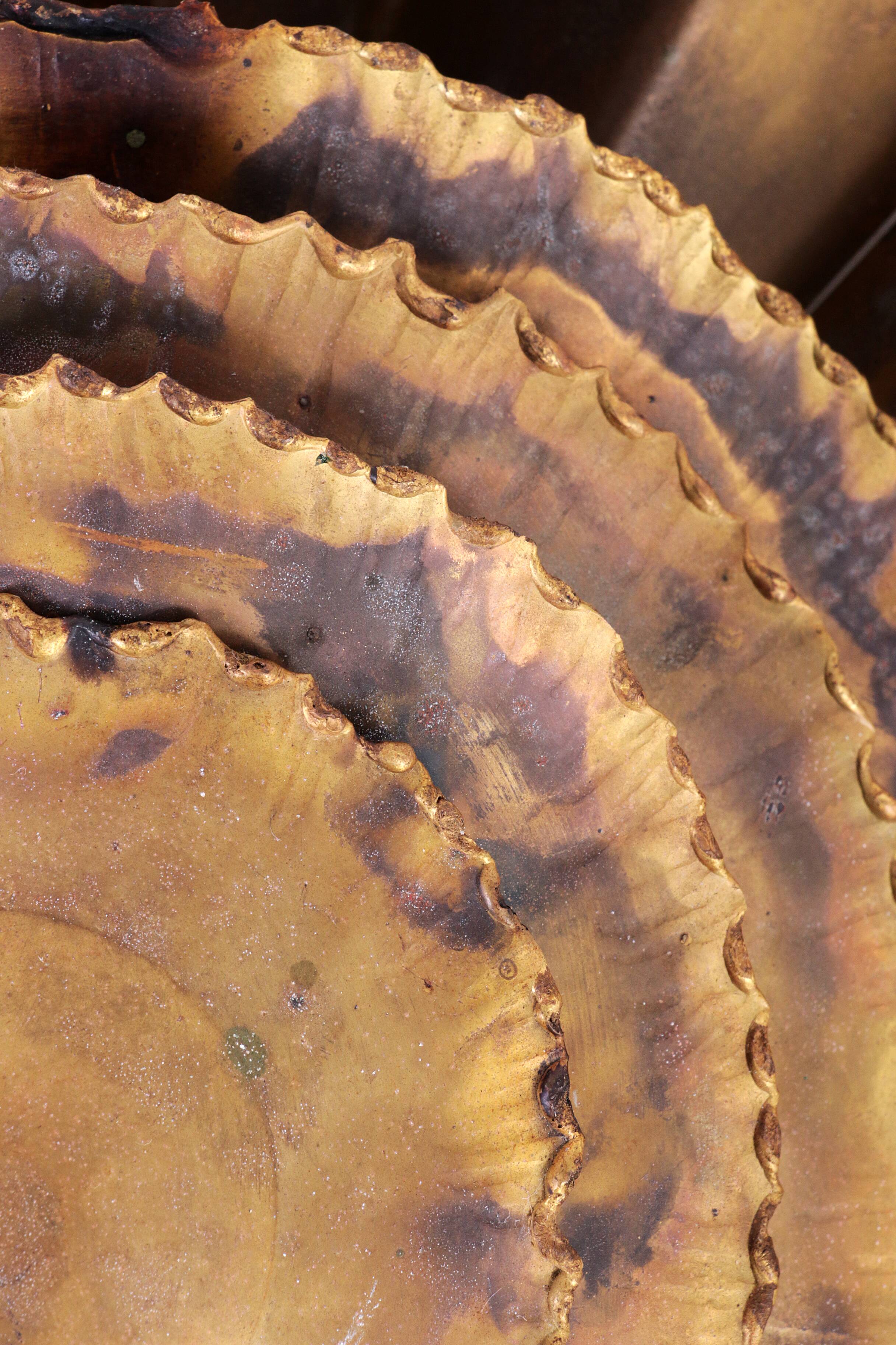 Vintage Brass Flower Wall Lamp by Svend Aage Holm Sørensen for Holm Sørensen & Co, 1960s