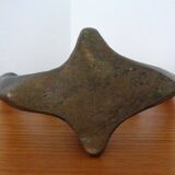 Brutalist Bronze Candleholder by Michael Harjes, 1960s