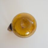 Biot blown glass pitcher