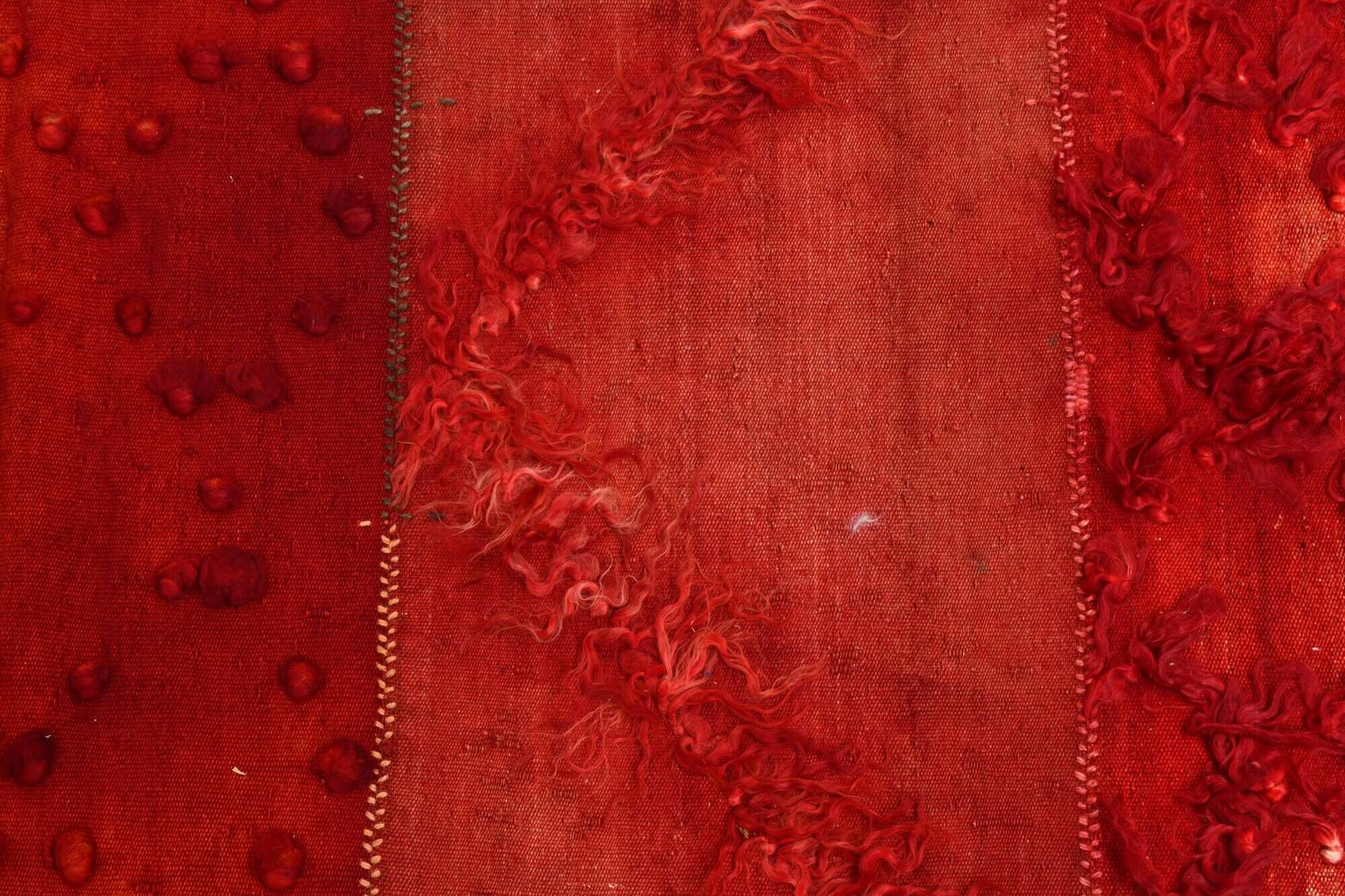 Turkish Vintage Anatolian Kilim Carpet, Shades Of Wine Red Boho Decor