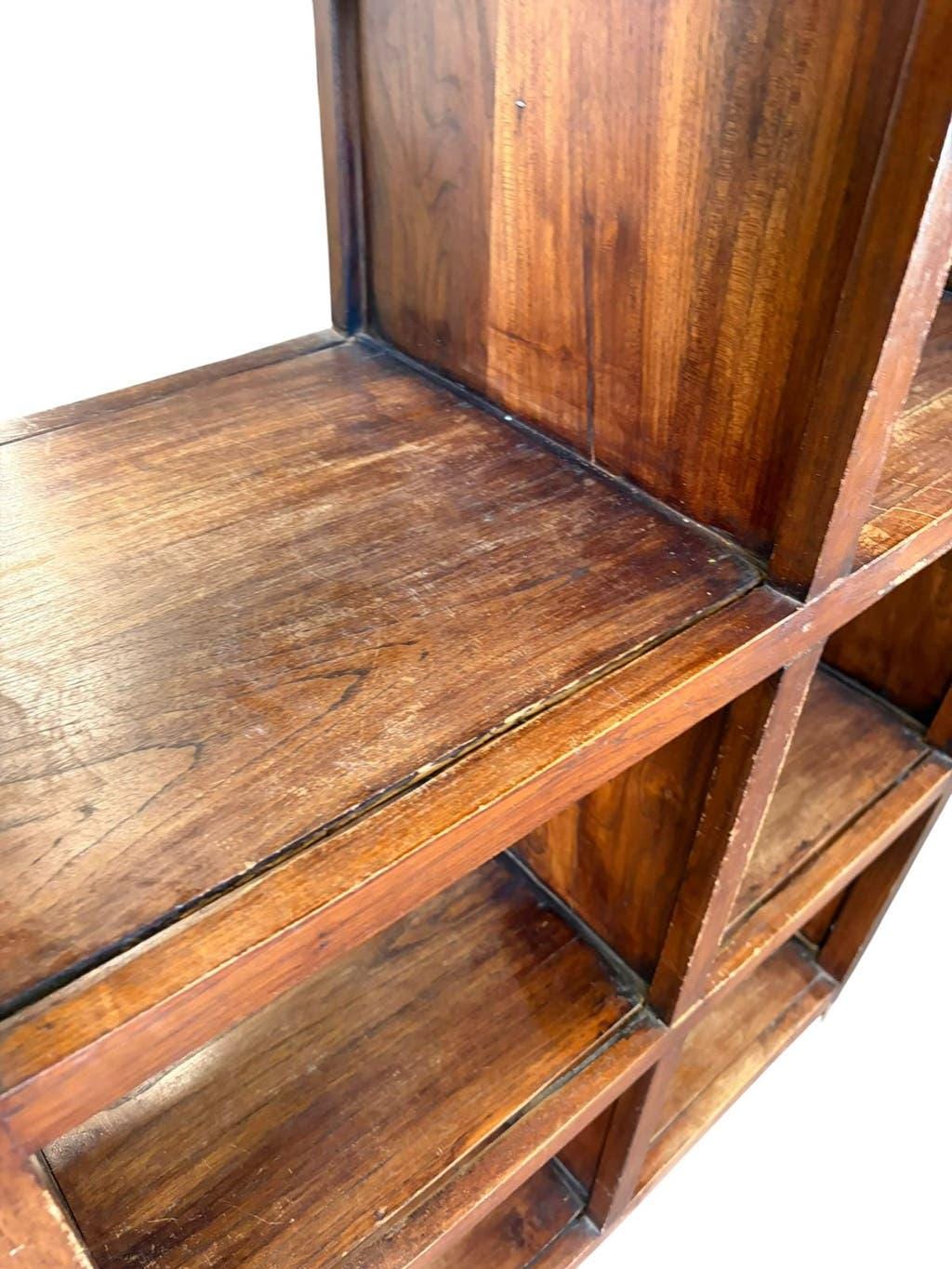 Vintage wooden bookshelf/storage unit.