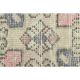 1970s vintage Turkish hand-knotted wool cotton pink runner rug 85x273