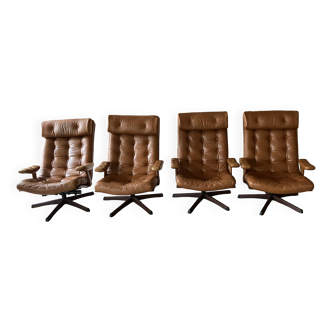 Set of 4 Gote Mobel armchairs