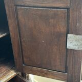 Pair of Gothic style cabinets in dark oak from the 19th century.