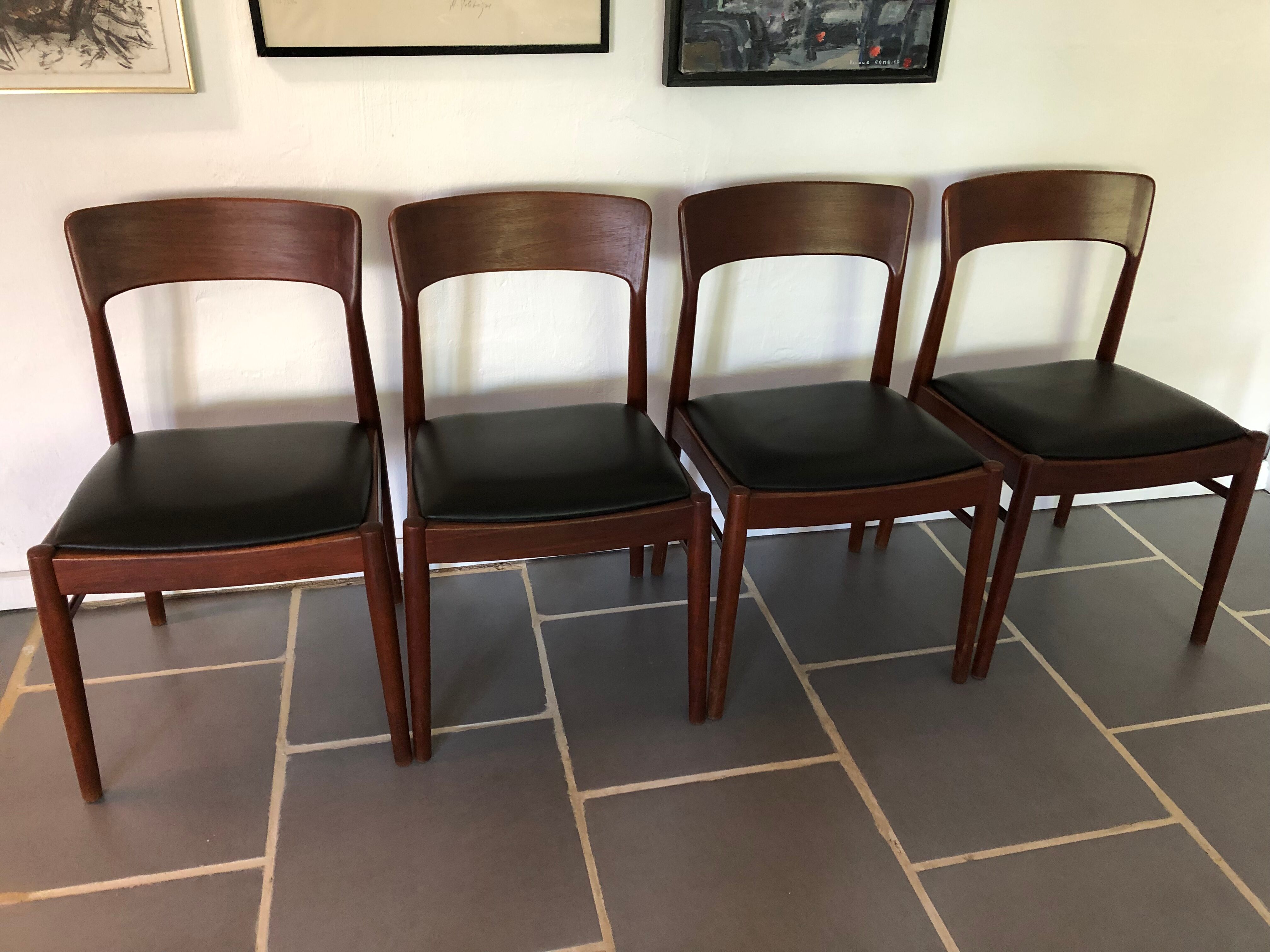 4 Chaises vintage KS Møbler design danois