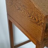 Secretary desk with stool in macasar from the 60s