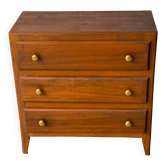 Vintage Scandinavian art deco chest of drawers from the 30s in wood