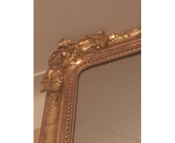 Miroir ancien doré à l'or fin 120x200cm | Selency