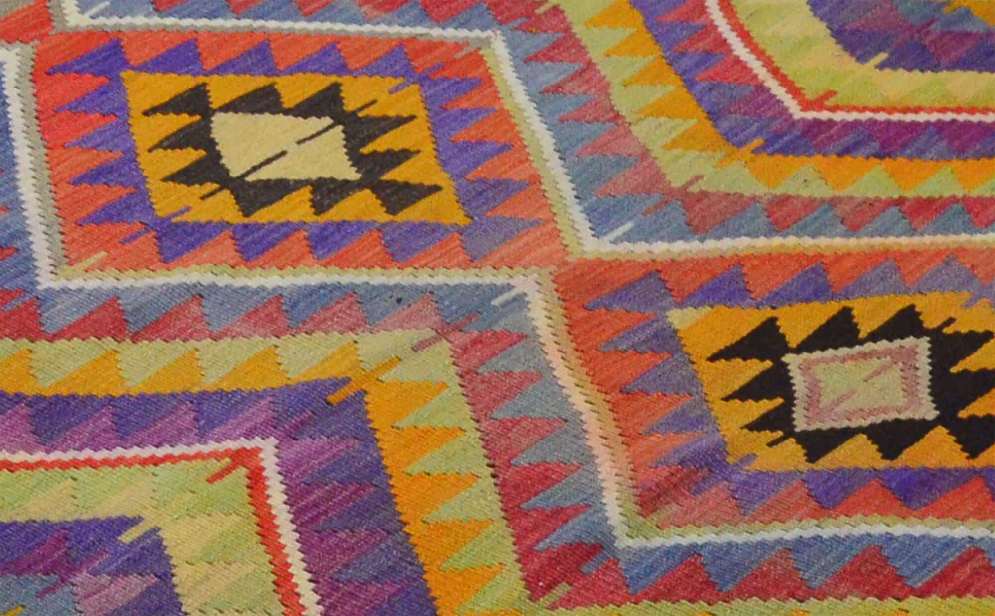 Anatolian handmade kilim rug 280 cm x 189 cm