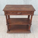 Renaissance style oak console