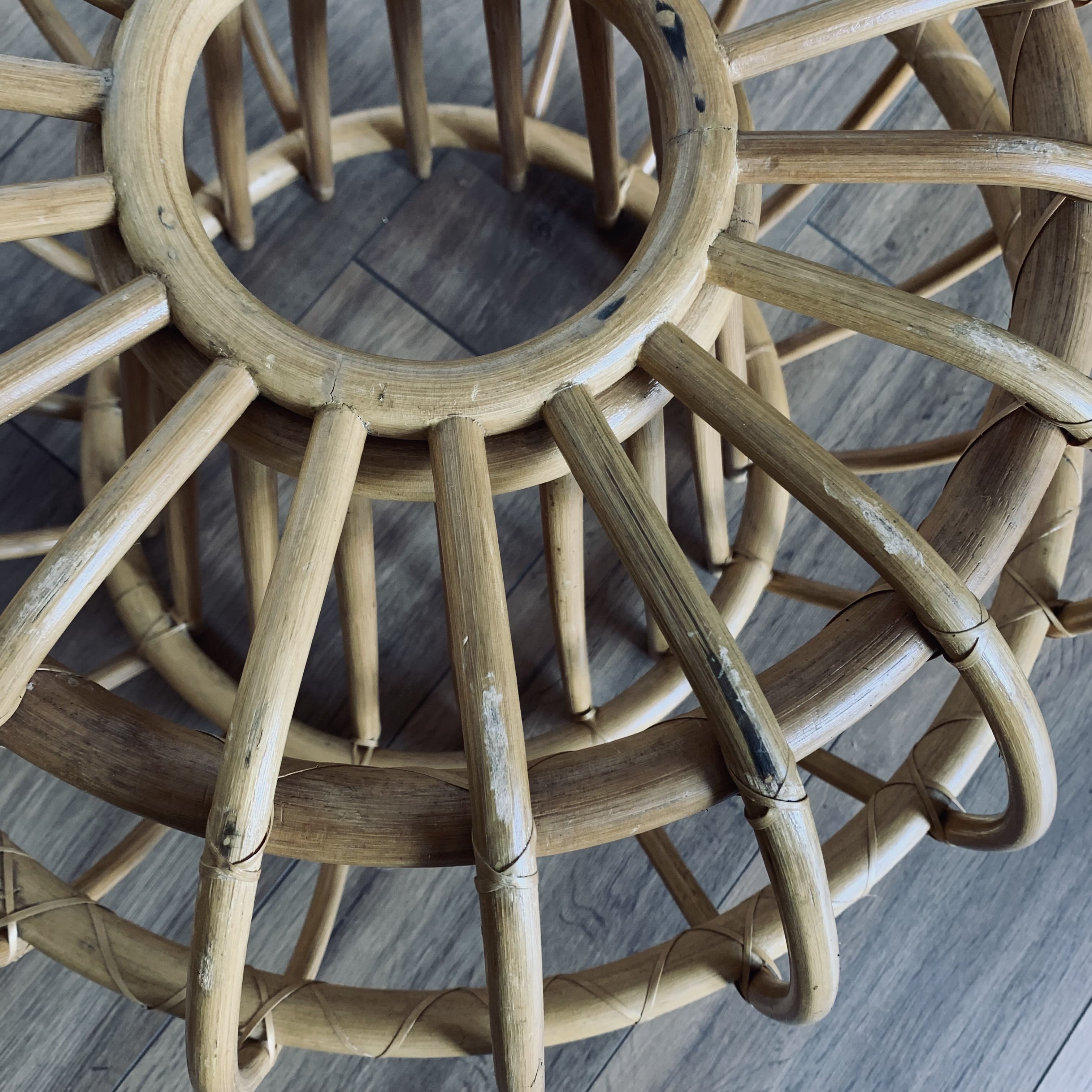 Rattan coffee table