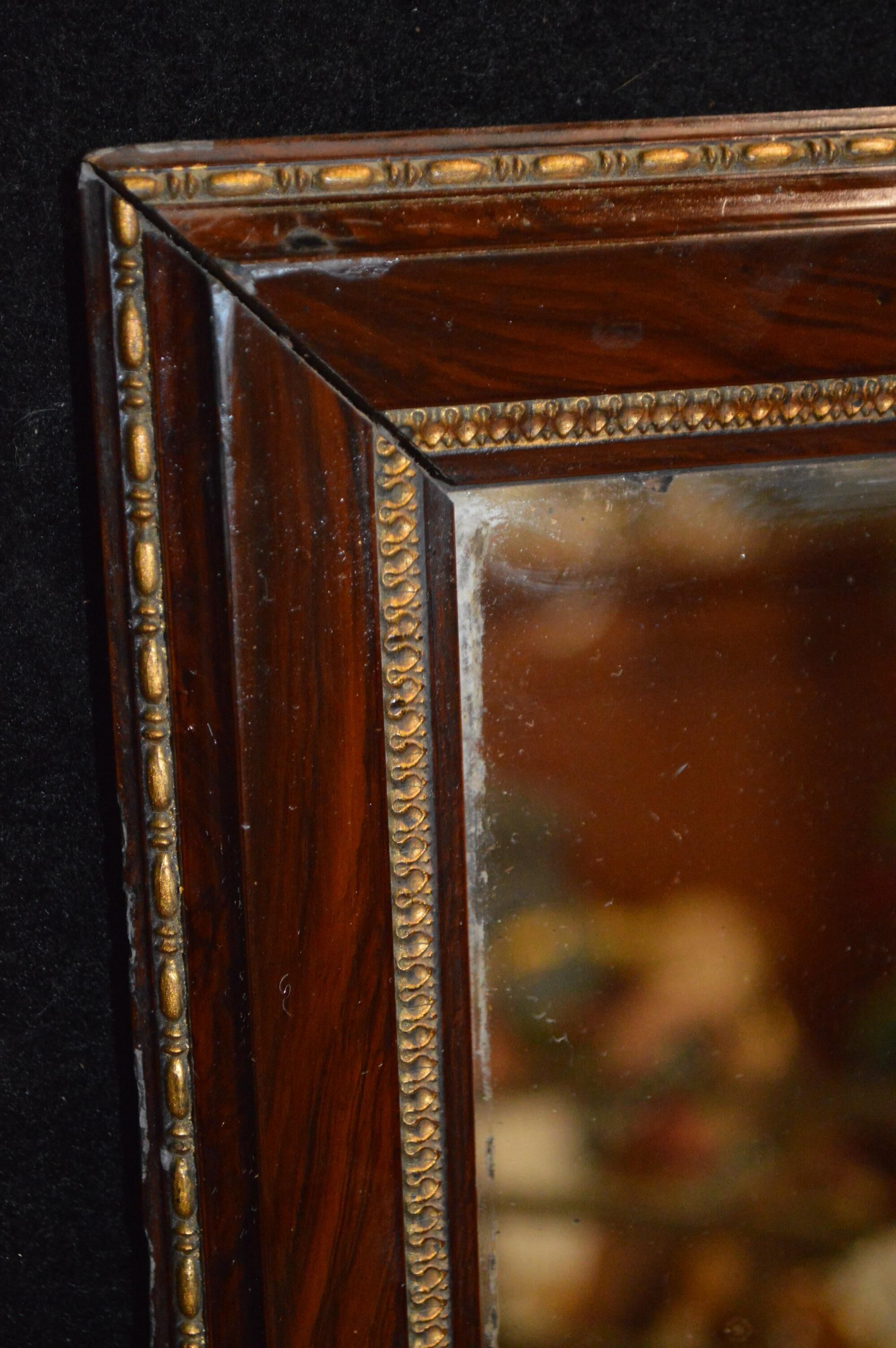 Mirror style restoration enhances brass mahogany