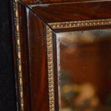 Mirror style restoration enhances brass mahogany