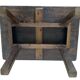 Antique brutalist coffee table in solid wood
