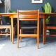 Teak dining table & four chairs A&FH Furniture