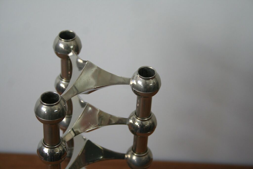Series of 3 modular candle holders nagel 1970