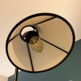 LIX Floor lamp base in raw steel with Caravan lampshade