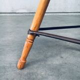 Industrial Low Tripod Stools, Belgium, 1950s, Set of 3