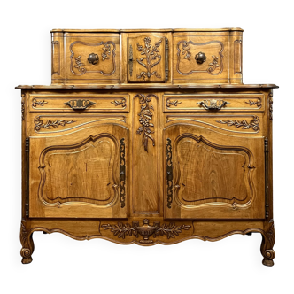 Provencal sideboard Louis XV style in fruit wood twentieth period