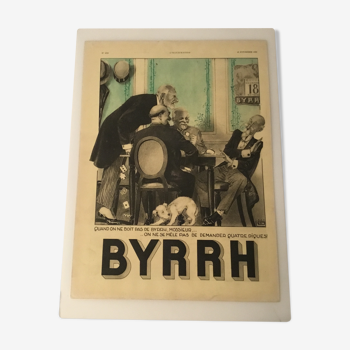 Advertising poster byrhh 1933 authentic laminated a3