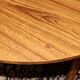 able to eat vintage round in formica imitation teak, with hidden extension, Scandinavian style
