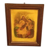 Gravure ancienne « L'Adoration des bergers » — Rare et authentique