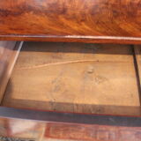 Louis Philippe chest of drawers, 19th century, in mahogany, Sainte-Anne marble