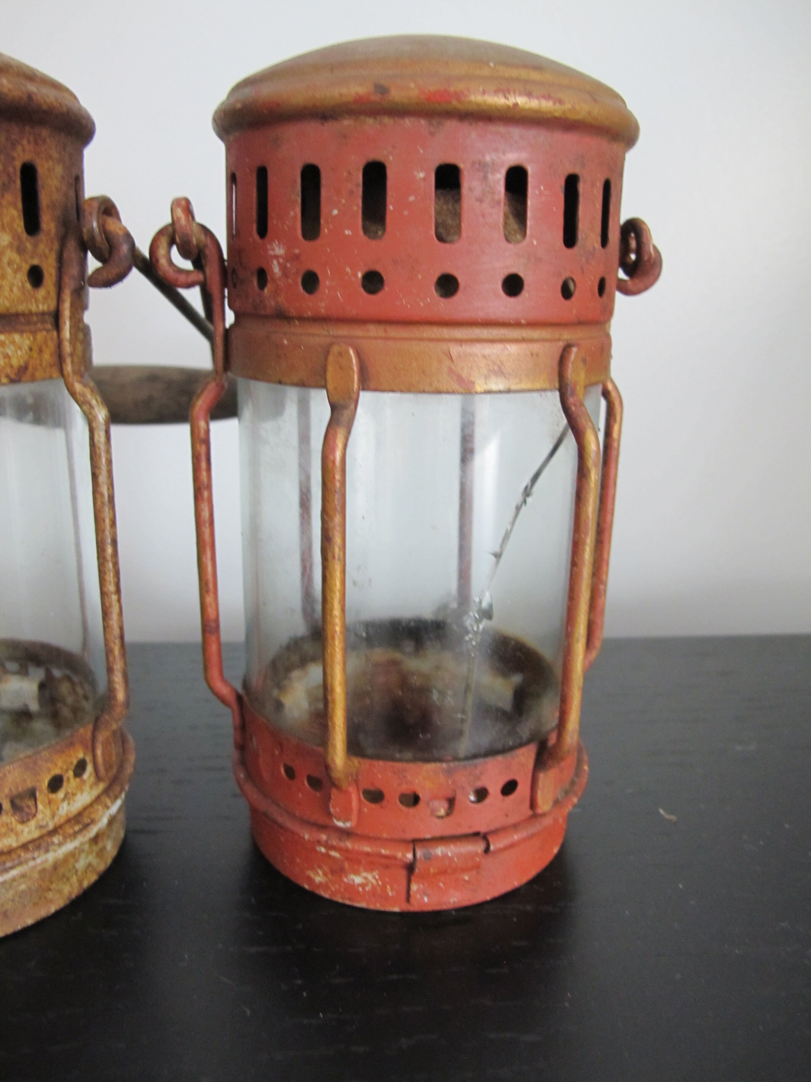 Set of two industrial lanterns