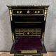 Secretary in black lacquered wood and gilded bronze