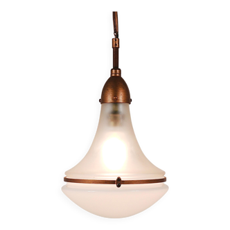 Lampe Suspendue Industrielle Luzette de Peter Behrens, Siemens Schuckert, Allemagne, 1910
