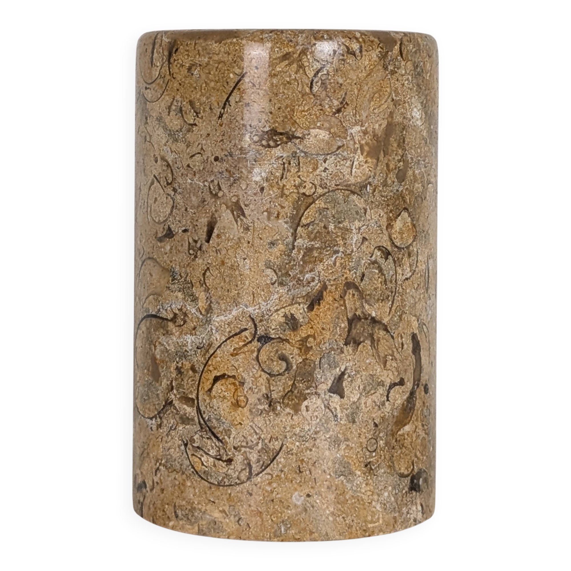 Stone roller vase