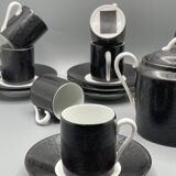 Coffee service for 8 people, Limoges porcelain
