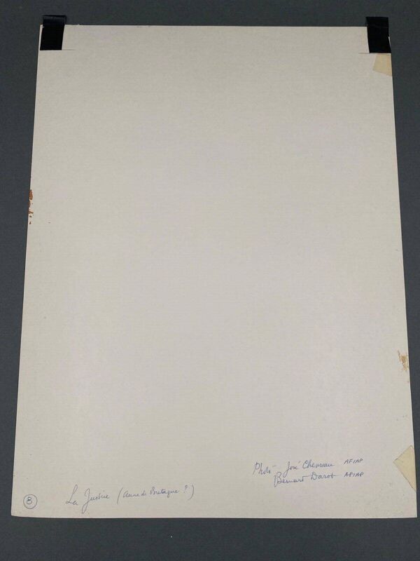 Photographie argentique José Chevreau et Bernard Darot La Justice XXe