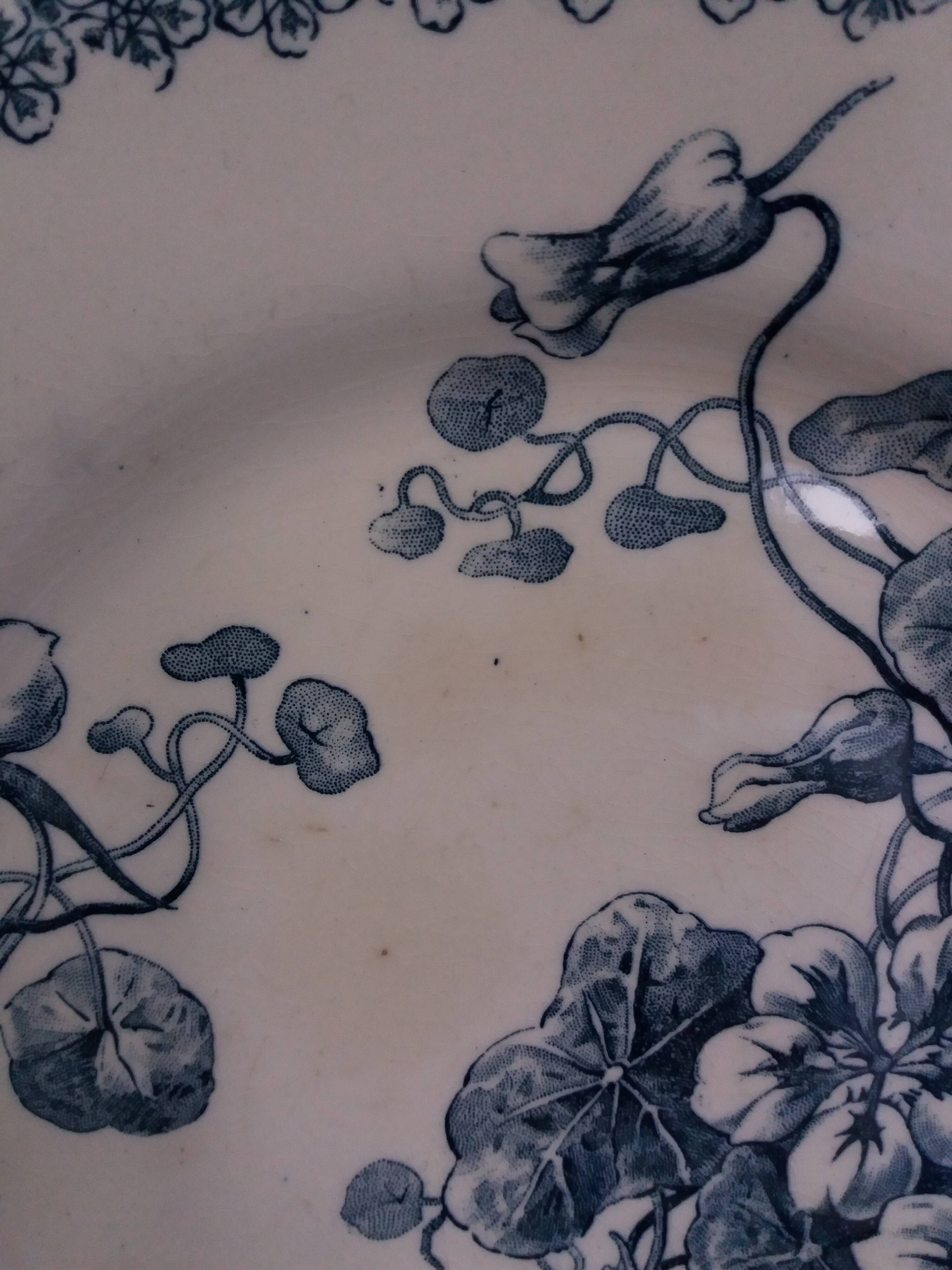 Gien Capucines Terre de fer flat plate