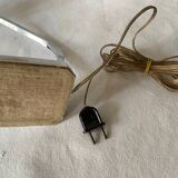 Art deco desk lamp in chrome metal, 1920