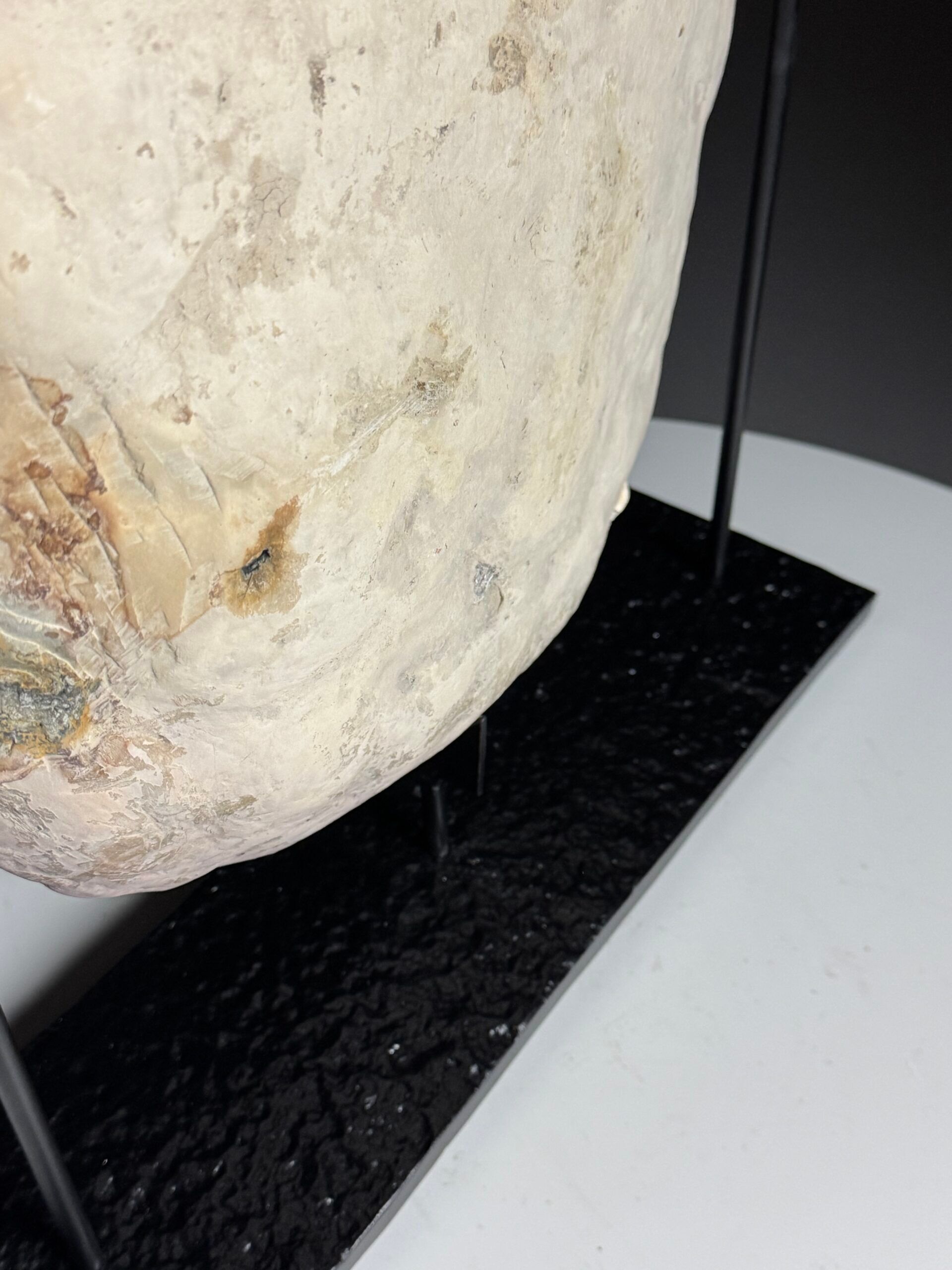 Septaria on custom stand