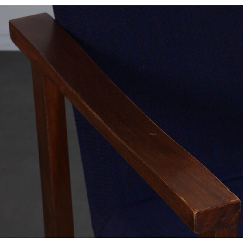 Paire de fauteuils en bois des années 1970