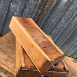 Antique farmhouse table with 3 drawers